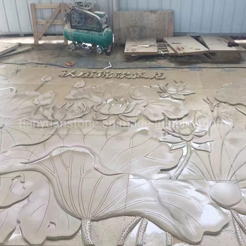 Sandstone Sculpture Relievo for Wall Hanging Art Decoration
