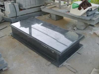 Mausoleum Monument Headstone Poland Classic Design Granite Cemetery Tombstones