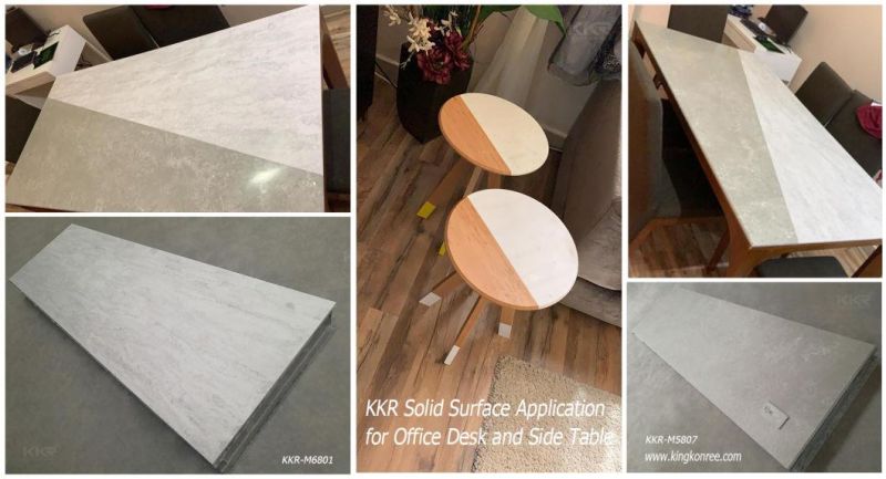 Artificial Stone Acrylic Solid Surface Corian Marble Slab for Marble Counter Top