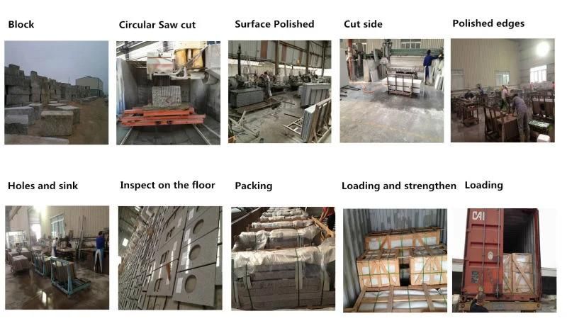 China White/Grey/Black/Yellow G603/G439/G602/G655/G664/G654/Juparana Granite for Countertops/Vanitytops Kitchen/Bathroom/Commericial