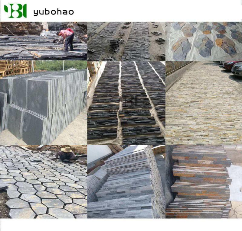 White Quartz& Silver White/Grey/Black/Yellow Wooden/Rusty/Culture Stone/Stacked Veneer/Ledger Panel/Slate for Wall Cladding/Roofing Z Shape/S Shape