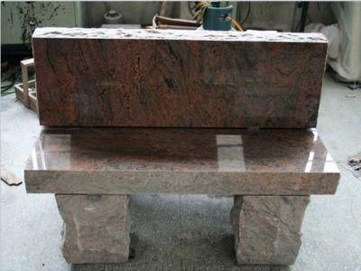 Red Granite Bench Monument Tombstone Memorial Headstone
