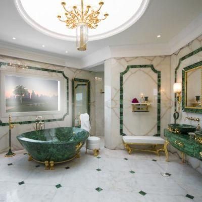 Natural Malachite Green Slab Counter Top Semiprecious