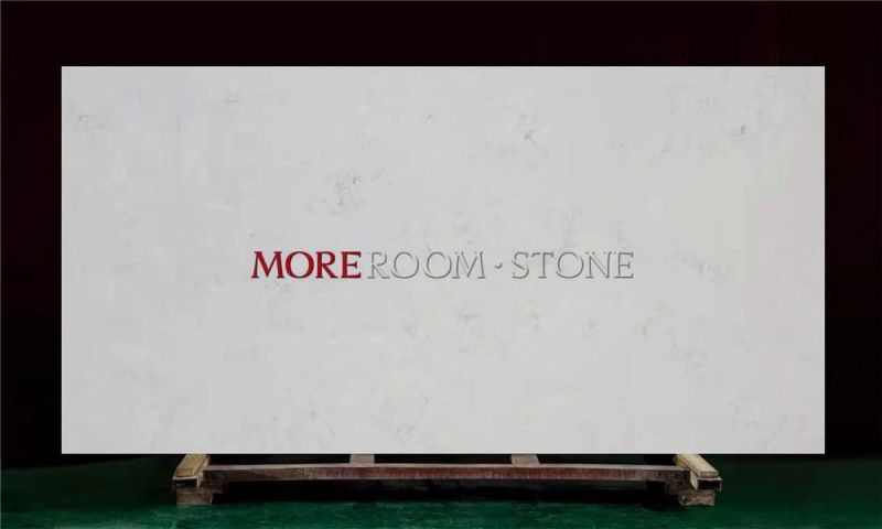 Engineered Stone Slab Calacatta White Quartz for Hotel/Commercial Kitchen/Bathroom Countertop/Vanity Top Floor Wall Tiles