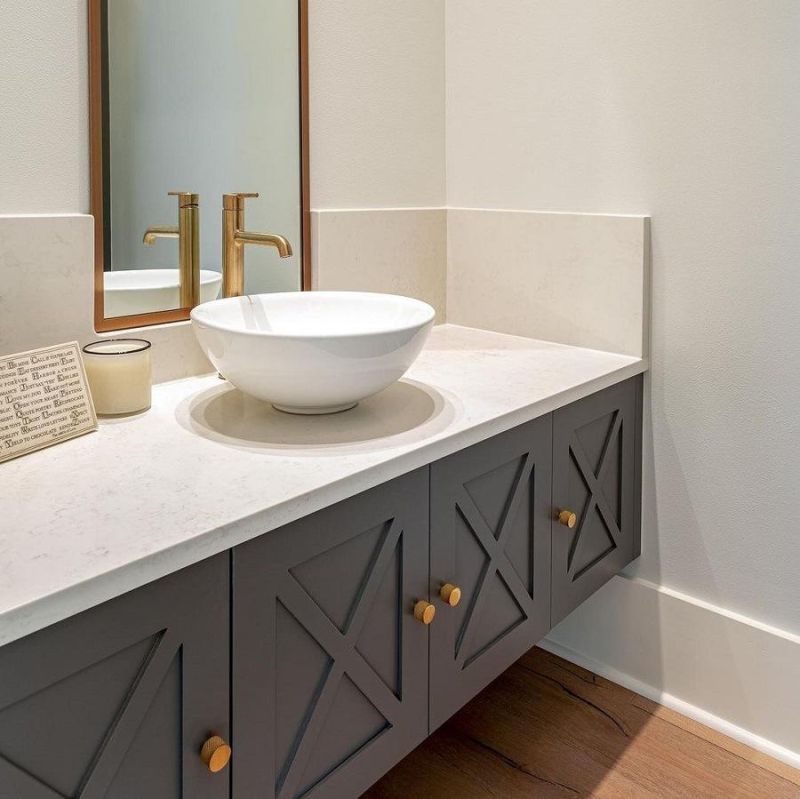 Bianco Marina Quartz for Wall/Countertop/Vanitytop