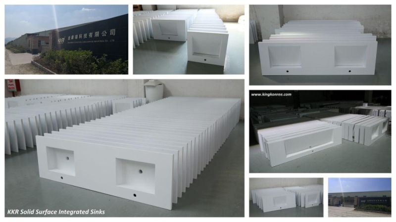 Custom Artificial Solid Surface Stone Marble Pattern Polish Vanity Tops Counter Tops