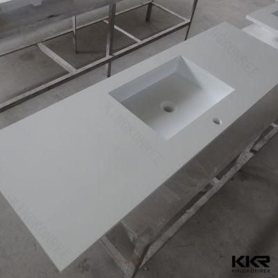 Artificial Marble Engineered Stone Solid Surface Kitchen Long Countertop