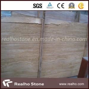 Top Quality Golden Silk Travertine Slab for Floor Tile/Wall Cladding