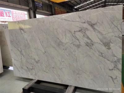 Artificial Stone Calacatta Whtie Slab for Countertop and Background Wall