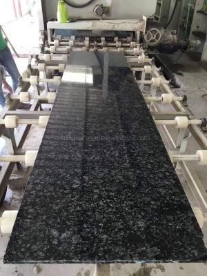 Angela Black Granite Slabs Tiles Polished Surface for Interior Decoration