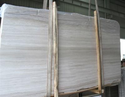 China White Wooden Marble Slabs for Floor and Wall