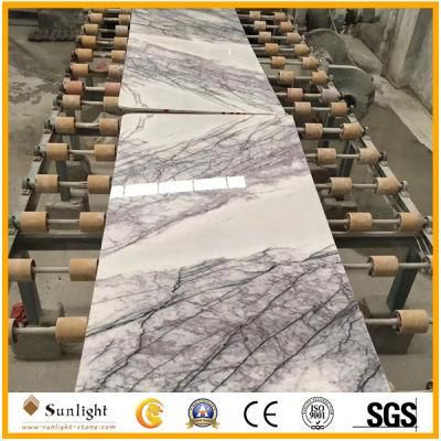 Popular Book Match Polishing White Marble Slabs, Milas Lilac Marble