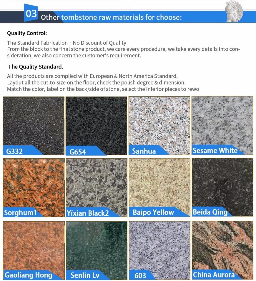 Granite Flower Vases for Headstones and Tombstones