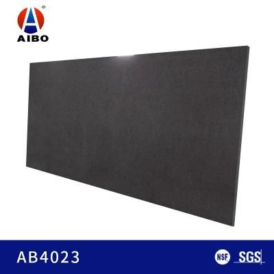 Dark Grey Waterproof Bathroom Vanity Top Artificial Quartz