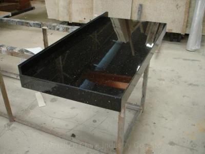 Black Galaxy Granite Prefab Kitchen/Island/Bathroom Vanity Top Bullnosed/Stone/Edge Profile Countertops