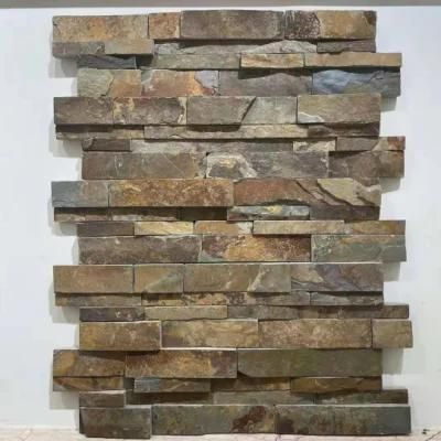 Slate Multicolor Slate Stone Panels for Interior and Exterior Wall Decoration