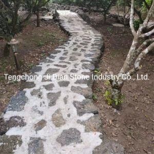 Natural Black Basalt Flagstone Paver for Backyard Patio
