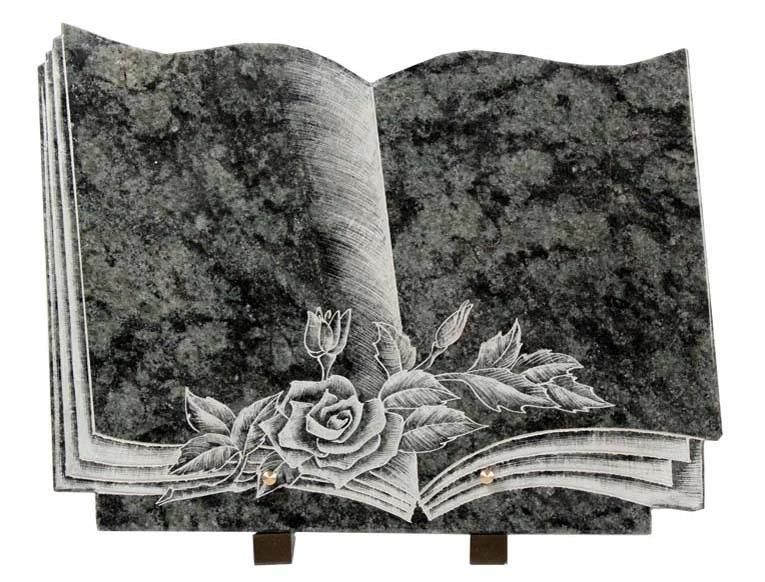 Book Shaped Granite Plaques for Memorial