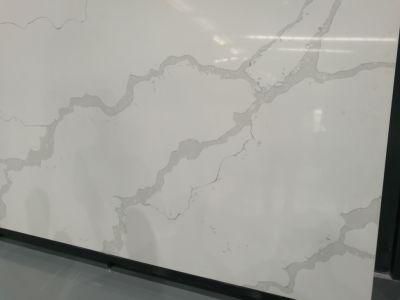 Solid Surface Calacatta Quartz Slabs for Countertop/Vanitytop