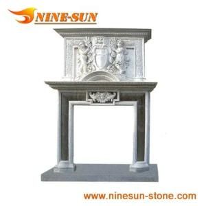 Classic Sculpture Stone Fireplace (YXFP-004)
