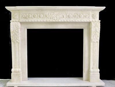 Fireplace with Modern Design Mantel Surround