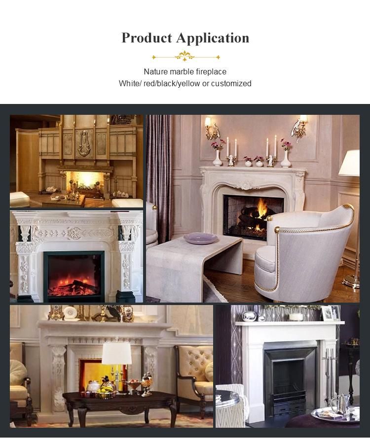 Interior Decoration Insert Marble Fireplace