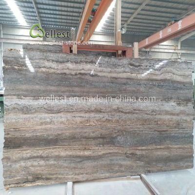 Silver Grey Travertine for Slab and Tile