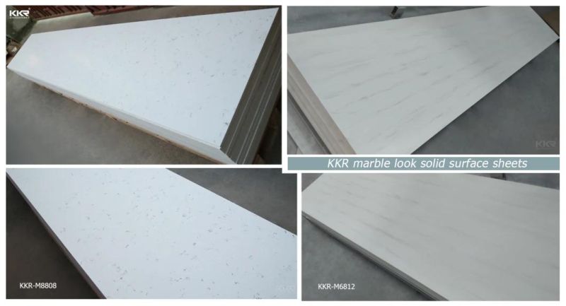 Artificial Stone Solid Surface Acrylic Resin Slab Shower Wall Panel