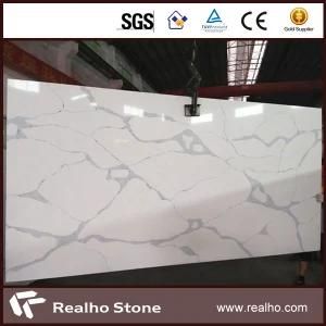Beautiful White Arabescato Engineered Artificial Quartz Slabs