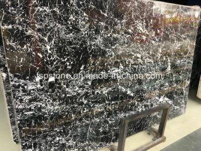 Black Marquina Marble Stone Slab for Floor/Flooring/Stair/Wall/Bathroom/Kitchen Tile/Bathroom/Wall Tile