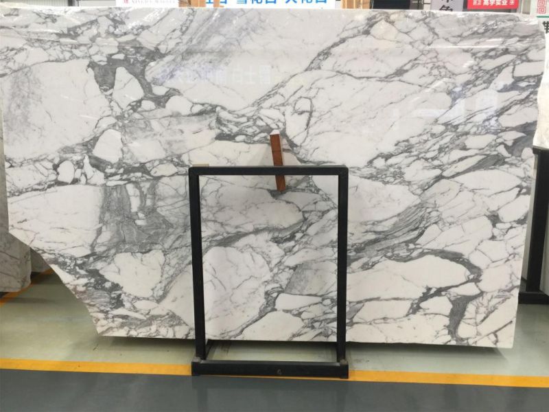 White Stone Marble for Flooring Tiles Slabs Countertops/Worktops/Vanitytops