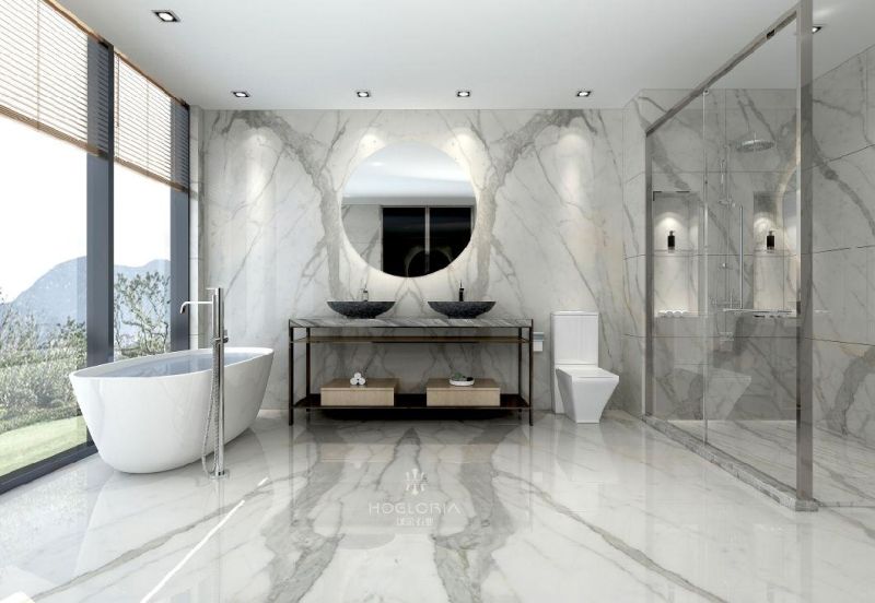 White Natural Italian Marble Calaeatta Table Countertop /Tile /Slab /Wall/ Background/ Flooring