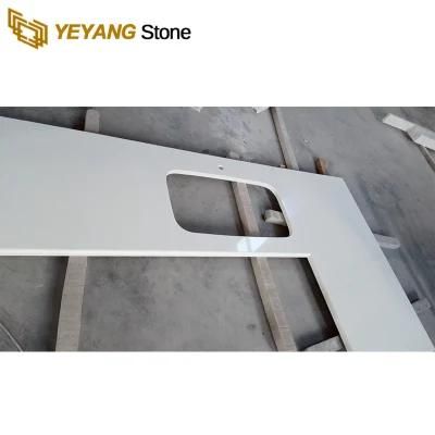 Pure White Quartz Countertop Slab/Tile/Worktop Using Artifical Stone Quartz Background