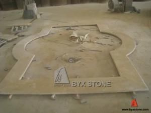 Turkish Beige Travertine Fountain Surround Coping