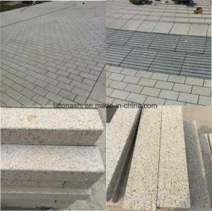 Rusty/Misty Yellow Granite Stone Paver with Bush Hammered for Pedestrian