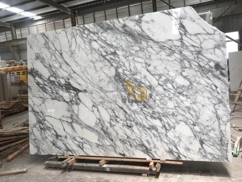Arabescato Carrara White Marble Tile for Flooring/Wall Marble Slab for Kicthen/Bathroom/Vanity/Countertop
