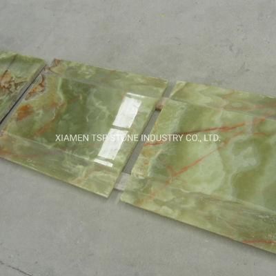 Green Yellow Purple White Onyx Marble Stone Tile