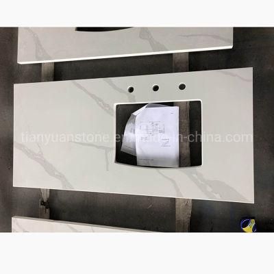Artificial Stone Quartz Countertops for Kitchen Cabinet with Polished Surface