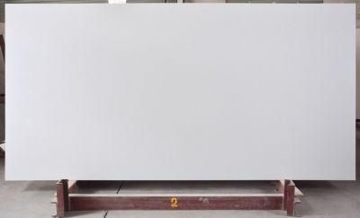 Polished Surfaces Engineered Quartz Stone Cararra White Slab with NSF SGS Certification for Counter-Top