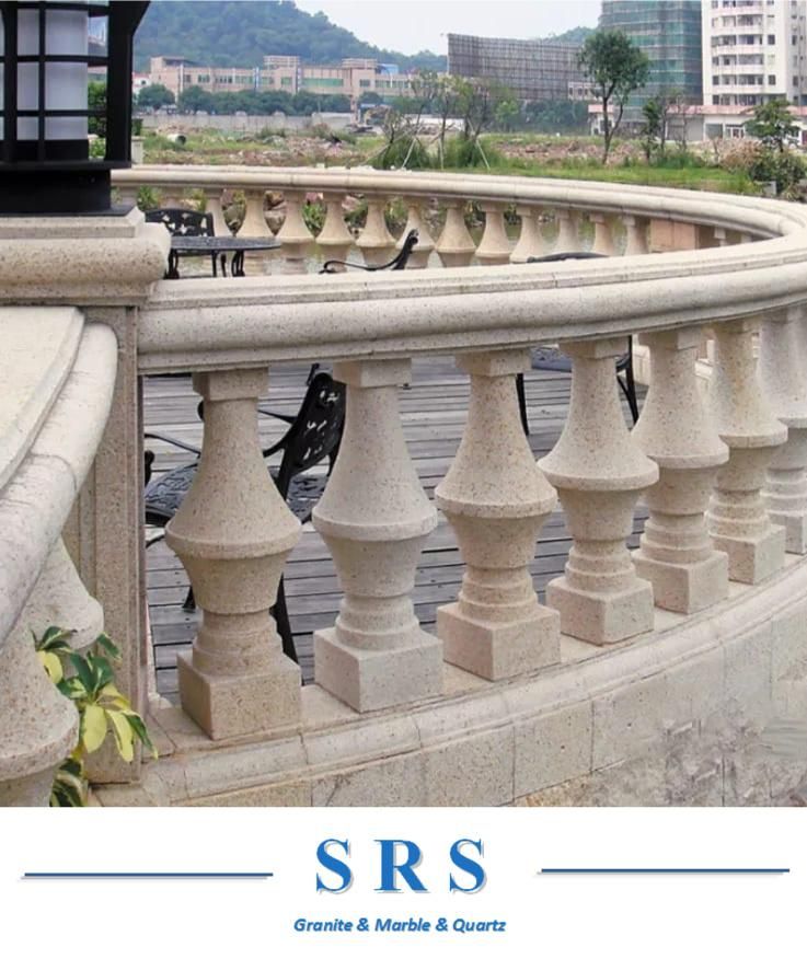 Granite Stair Baluster with Railing Handrail