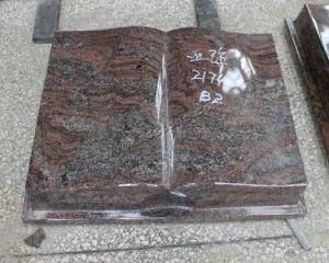 Red Book Style Granite Memorials for Cemetery