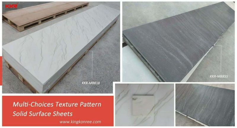 Factory Direct Countertop Slabs Corian 12mm Solid Surface for Furniture