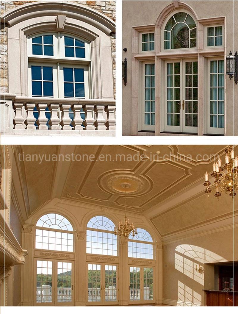 Stone Marble Granite Arch Door Surround with Figure Designs