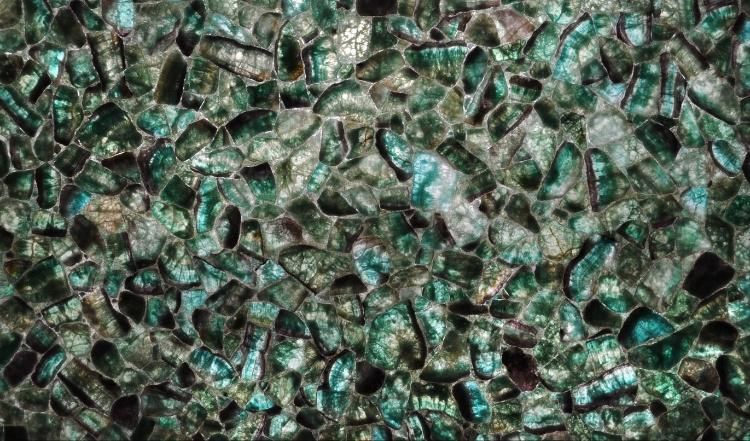 Green Translucent Onyx Gemstone Large Slab for Bar/Worktable/Dining Table/Bathroom Counter