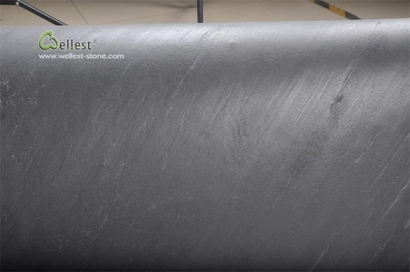 New Arrival Classical Black Line Ultra Thin Stone Slabs for TV Background Wall