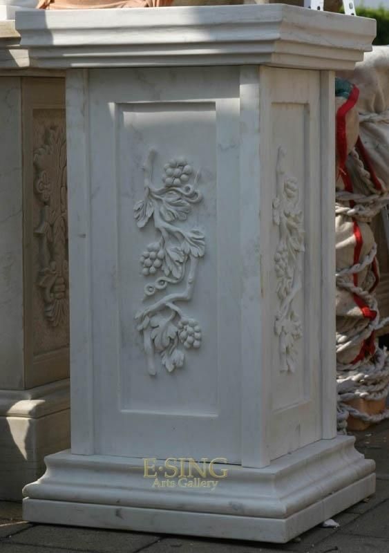 Hot Sales Natural Stone Granite Stone Pillar Marble Base Pedestal