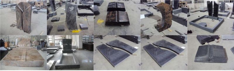 Germany Style Marble/Granite Headstone for Graves for European Style Tombstones and Monuments
