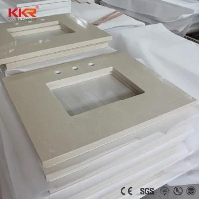 Custom Made Artificial Stone Corian Acrylic Solid Surface Vanity Top