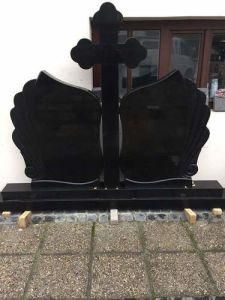 Black Granite Cross Grave Monument