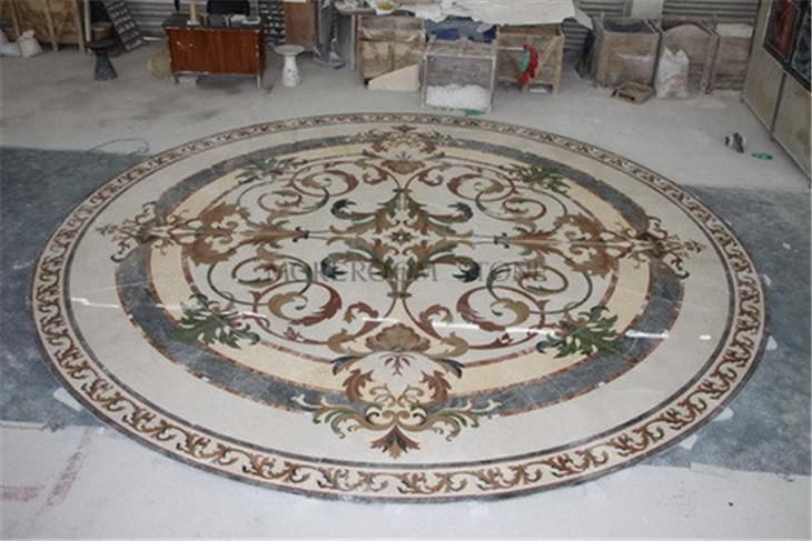 Round Porcelain Floor Water Jet Medallions Patterns for Home Decoration